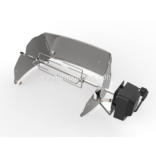 El kit universal de asador para parrilla se adapta a la parrilla de gas